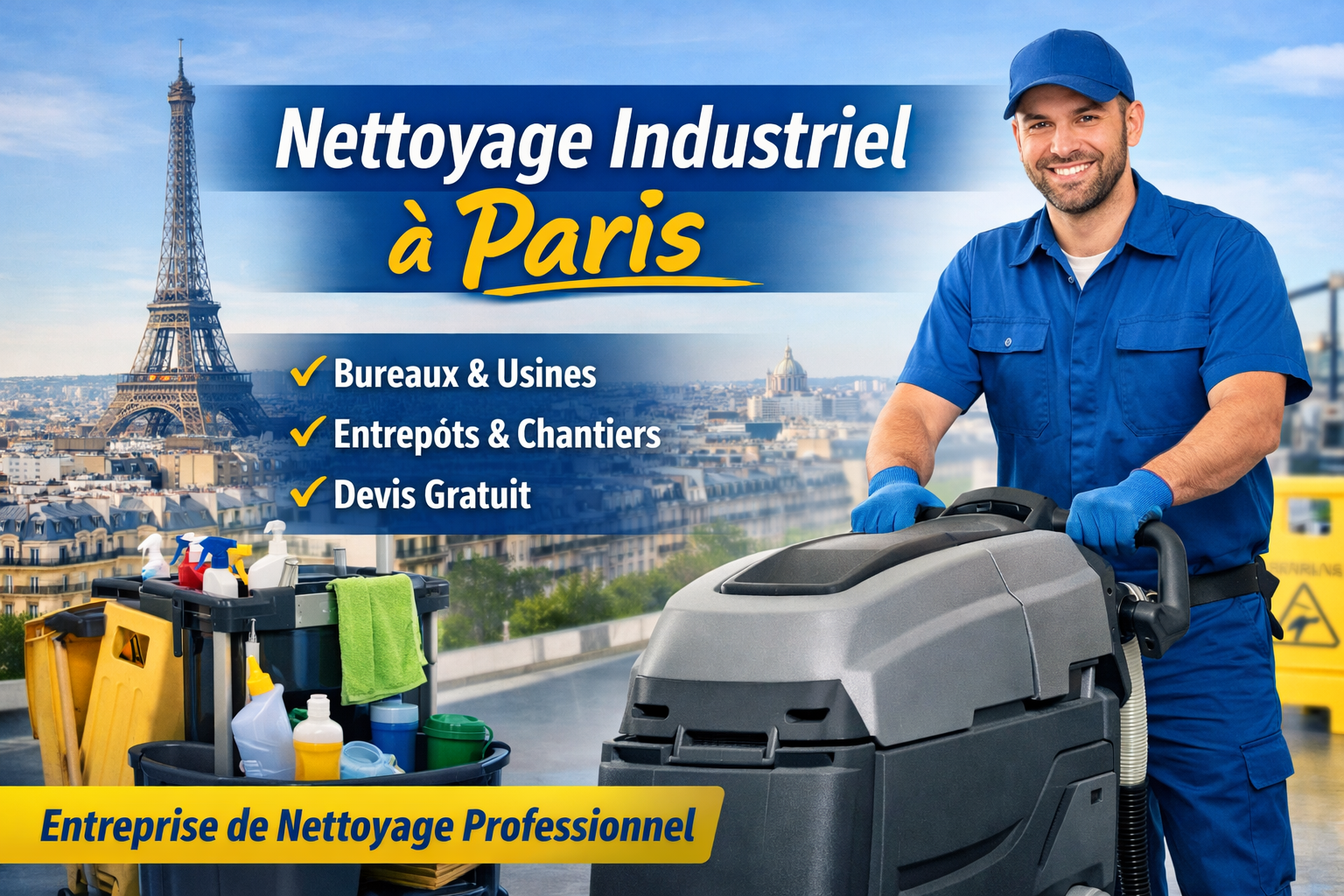 Nettoyage Industriel à Paris : La Solution Professionnelle pour Vos Locaux